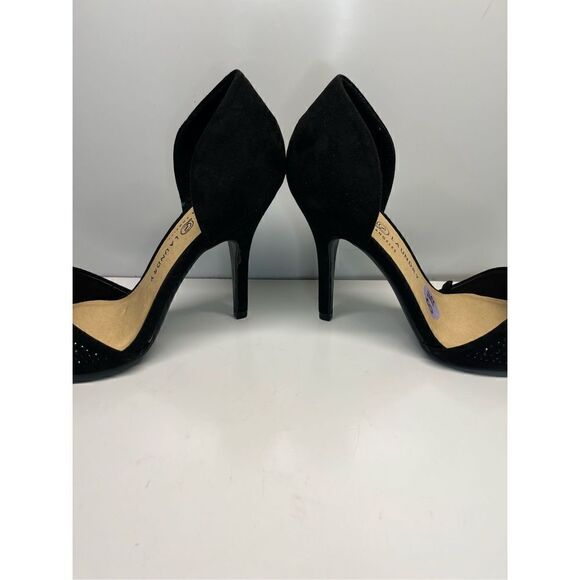 Chinese Laundry Pumps Stiletto Size 8.5 Black Pointy Toes Suede Gorgeous - Picture 5 of 11